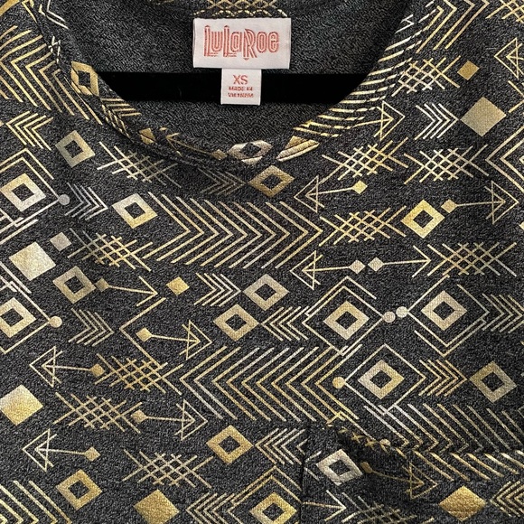 NWOT LuLaRoe Elegant Carly Swing Dress Size XS Fits 2 to 8 - Picture 5 of 9